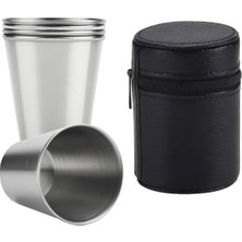 Calperia 4'lü Paslanmaz Çelik Kahve Bardağı Seti