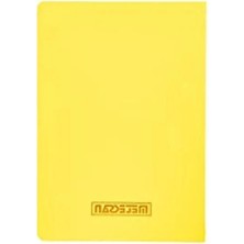 Calperia Düz Sarı Karton Kapaklı Defter, 32 Yaprak, 17X24 cm