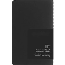 Calperia 2'li Cep Boy Not Defteri, Siyah Karton Kapak