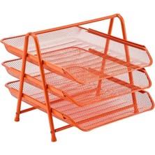 Calperia Renkli 3'lü Evrak Rafı Seti - Pratik ve Şık