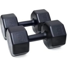 Calperia 6 Adet X2 Dambıl Seti - 12 kg Siyah