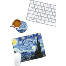 Calperia Sanat Temalı Mouse Pad ve Bardak Altlığı Seti