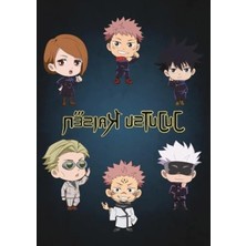 Calperia Çizgisiz A5 Not Defteri - Jujutsu Kaisen Temalı