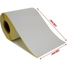 Calperia Termal Barkod Etiketi 150X100 Mm, 250 Adet Rulo