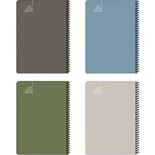 Calperia Sert Kapaklı Düz Defter - 17X24 Cm, 96 Yaprak