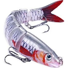 Calperia 8 Eklemli 3D Oynak Sahte Balık Yem