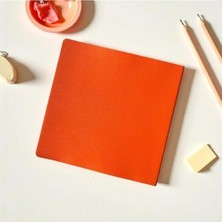 Calperia Çizgisiz Not Defteri, Pu Deri Kapak, Kare 16,5X16,5 cm