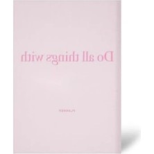 Calperia Pembe Keten Kapaklı Planlayıcı Ajanda - 15X21 cm