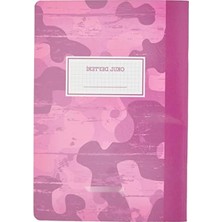 Calperia A4 Pembe Kamuflaj Kareli Okul Defteri