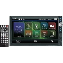 Calperia Bluetooth'lu 7" Double Din Teyp - Dokunmatik Ekran