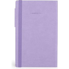 Calperia Kareli Not Defteri, 192 Sayfa, Yumuşak Pu Cilt, 13 x 21 Cm, Lavanta