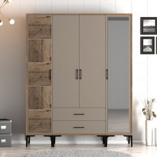 Variant Mobilya Kumsal 4 Kapılı (Ptr) Gardrop - Lidya / Atlas