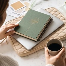 Calperia Süresiz Planlayıcı Ajanda - A5 Boyutunda Keten Kapak