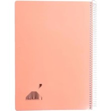Calperia Turuncu A4 Pet Spiralli Karton Kapaklı Defter - 144 Yaprak
