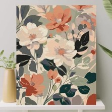 Calperia Sayılarla Boyama Tuval Seti - Fırça ve Boya Dahil - 40X50 cm