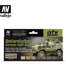 Vallejo 71159 8X18 Ml. Camouflage Colors, Model Air Serisi Model Boyası Seti
