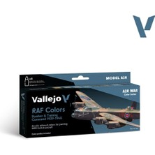 Vallejo 71145 8X18 Ml. Raf Colors Bomber & Training Air Command 1939-1945, Model Air Serisi Model Boyası Seti