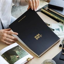 Calperia A4 Boyutunda Siyah Kraft Kapak Eskiz Defteri - 60 Yaprak Perforajlı