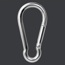 Calperia Paslanmaz Çelik Yaylı Karabina Kanca - 6 mm