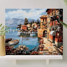 Calperia Sayılarla Boyama Tuval Seti, 40X50 cm - Fırça ve Boya Dahil