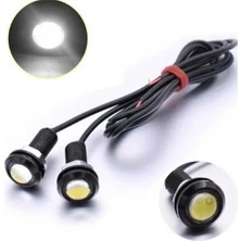 Calperia Beyaz Renkli Kartal Gözü LED Gündüz Farı - Ayna Altı LED