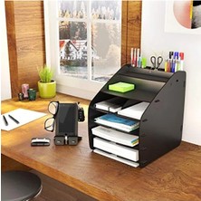 Calperia A4 Evrak Rafı, 6 Renkli Masaüstü Organizer