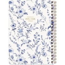 Calperia Spiralli Akademik Ajanda, Tuval Kapaklı, 17 x 24 cm