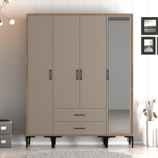 Variant Mobilya Kumsal 4 Kapılı (Str) Gardrop - Lidya / Atlas