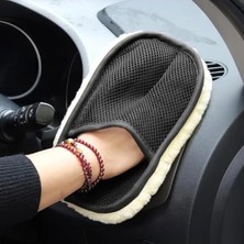 Calperia Mikrofiber Yün Araba Yıkama Eldiveni - Yumuşak ve Ergonomik