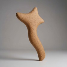 Wellasya Ahşap Masaj Aleti Balta Model Anti Selülit Karşıtı, Sıkılaştırıcı Vücut Masaj Aleti Bölgesel Incelme Destekleyici