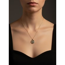 G&a Jewels Işığın Bakışı 925 Ayar Oksitli Yaldız (Altın) Kaplama Gümüş Kolye