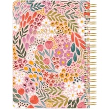 Calperia Botanical Temalı Spiralli Planlayıcı Ajanda 17X24 cm