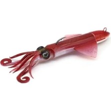 Calperia 140MM Vücut Uzunluğunda Kırmızı Işıklı Silikon Kalamar