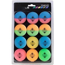 Calperia Yetişkinler Için Renkli Masa Tenisi Topu Seti (12'li)