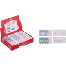 Calperia Toz Bırakmaz Kelebek Silgi, 30X Asorti