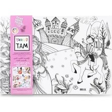 Calperia Yıkanabilir Keçeli Kalem Boyama Matı - Prens & Prenses & Dansçılar