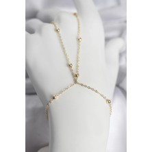 Butik 316L Çelik Gold Renk Top Zincirli Kadın Şahmeran