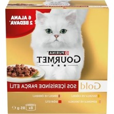 Calperia Parça Sığır Etli Yaş Kedi Maması, 85 gr Multipack (8 Al 6 Öde)