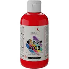 Calperia 250GR Kırmızı Akrilik Boya - Yüksek Kalite