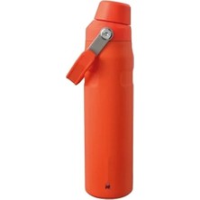 Calperia 0.60 Litre Kapasiteli Turuncu/mürdüm Renkli Paslanmaz Çelik Içecek Şişesi