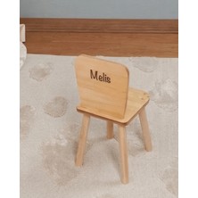 Muyuru Montessori Çocuk Oyun Aktivite Çalışma Sandalyesi Huş Ahşap Standart Model Isimli