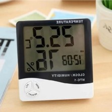 Calperia Iç Mekan Sıcaklık ve Nem Ölçer - Büyük LCD Ekranlı