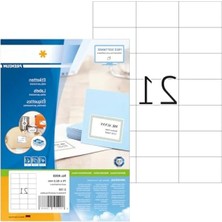 Calperia Kendinden Yapışkanlı Premium Etiketler - Dın A4, 70 x 42,3 mm