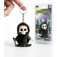 Xtoys Siyah Kapüşonlu Grim Reaper Hareketli Ölüm Meleği Oyuncak Çanta Aksesuarı ve Oto Anahtarlık | Grimz