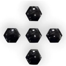 Calperia Siyah Tekerlek Bijon Kapağı, 5 Adet, 1Z0601173, 2012-2020 Uyumlu