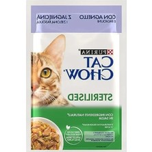 Calperia Kuzu Etli Kısırlaştırılmış Yaş Kedi Maması, 85GR