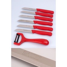 ERHCE Meyve Bıçağı Alman Paslanmaz Çelik & Soyacak Seti 7 Parça