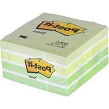 Calperia Masaüstü Kullanıma Uygun Not Küpü, Yeşil Tonları, 450 Yaprak