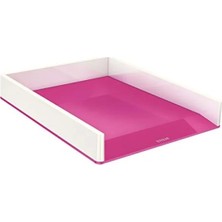 Calperia Çift Renkli Metalik Pembe Evrak Rafi - Şık Tasarım