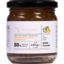 Zencefilli Limon Marmelatı 80% Meyve (Şeker Ilavesiz) 220 G